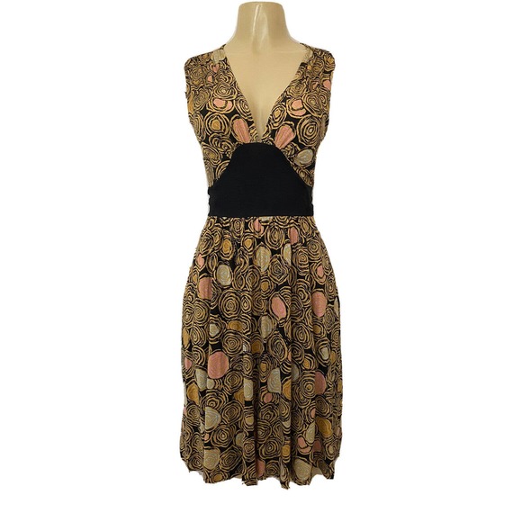Diane Von Fursterberg Arissa Dress Dot Circle Waist Tie Silk Wool Sleeve… - Picture 1 of 7